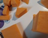 A picture of step 1 of Cheesy Meaty Hotdog Sauce 2.