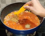 A picture of step 10 of Pasta in red sauce.