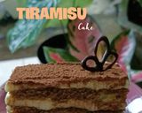 Foto langkah ke 6 dari resep Tiramisu Birthday Cake.
