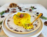 Foto del passaggio 5 della ricetta Risotto zafferano, castagne e cioccolato fondente