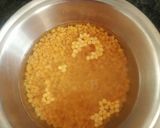 A picture of step 1 of Fried tur dal.
