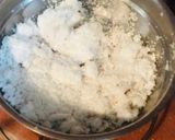 A picture of step 4 of Goan Vonn/Kheer or Kazarachi Soji.