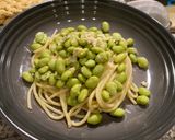 A picture of step 5 of Edamame Lemon Pasta.