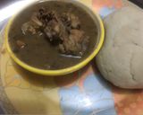 A picture of step 4 of Oil free Pepper soup and pounded yam.