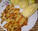 Foto del paso 4 de la receta: Pollo a la plancha con papas y choclo