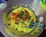 A picture of step 3 of Vanilla Tutti Frutti Muffins.