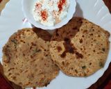 A picture of step 8 of Aloo Paratha..