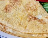 Foto del paso 4 de la receta: Tortilla francesa u omelette 🥚de 14 gramos de proteína, como parte de un desayuno saludable 🌱