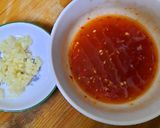 Hình bước làm 4 của món Xôi hoa đậu biếc - gà chiên nước mắm