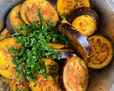 A picture of step 1 of Fried aubergine#mycookbook.
