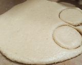 A picture of step 3 of Konday or meethi tikkiya.