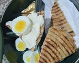 Une image de l'étape 5 de Harcha, fromage et oeufs.
