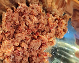 Foto del paso 2 de la receta: Hamburguesa de ternera, salchichas y tomate en polvo