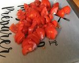Une image de l'étape 3 de Pavés de truite aux tomates et poivrons verts.