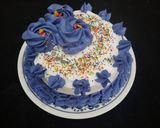 A picture of step 4 of Eggless Malai Cake.