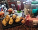 Foto del paso 1 de la receta Croquetas de papa. Queso y huevo