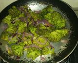 A picture of step 10 of Mutton curry with broccoli.