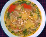 Hình bước làm 5 của món Canh chua thịt bằm