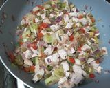 Foto del paso 5 de la receta: Torta de Puerros, Pollo y harina integral