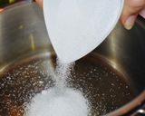 A picture of step 1 of Caramel Custard.