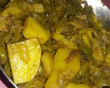 A picture of step 9 of Aloo shimla mirch ki sabji without tomato.