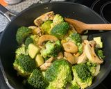 A picture of step 2 of Red pasta (the sauce is red, not the pasta. Vegan).