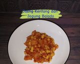 Foto langkah ke 3 dari resep Oseng Kentang dan Jagung Balado.