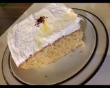 A picture of step 5 of Saffron milk cake 🍰.