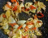 Foto langkah ke 4 dari resep Tumis udang pedas jakung (jagung kangkung).