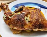 صورة لخطوة 5 من وصفة دجاج بالبطاطا بالفرن 😋