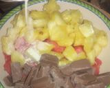 A picture of step 2 of Hubby's treat.