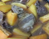 Hình bước làm 3 của món Beef chew Papaya