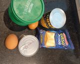 Foto del paso 1 de la receta: Omelette de choclo y atún