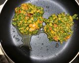 A picture of step 3 of Spinach pancakes.