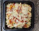 A picture of step 10 of Desi Pizza Rice Delight.