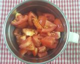 A picture of step 2 of Tomato Macaroni Soup.