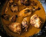 A picture of step 9 of Chicken Changezi.
