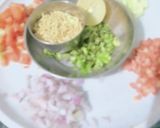 A picture of step 2 of Sprout chaat.