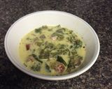 A picture of step 3 of Creamy Mushroom Spinach Kielbasa Soup.