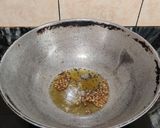 A picture of step 2 of KADDU KALA CHANA DRY CURRY...