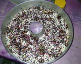 Foto langkah ke 6 dari resep Bolu Panggang Baking Pan Ekonomis Tabur meses Yummy...