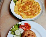 Foto langkah ke 2 dari resep Telur Dadar Tahu.