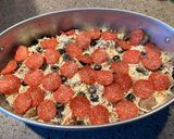 A picture of step 4 of Ravioli Pasta Bake.