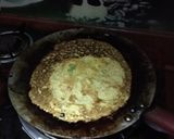 A picture of step 3 of Besan chilla.