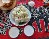 A picture of step 1 of Phulkopir Dab Malai/ Malai Cauliflower with Green Coconut.