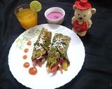 A picture of step 5 of Healthy wraps.