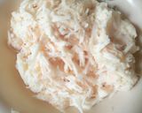 A picture of step 1 of Grated fried yam.