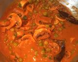 A picture of step 10 of Matar Mushroom Masala.