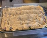Une image de l'étape 6 de Gratin de poireaux au jambon cru, emmental et béchamel au vin blanc.