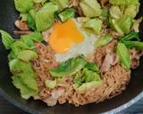 A picture of step 3 of Stir-Fried Rice Noodles with Pork and Chinese Broccoli (Pad See Ew).